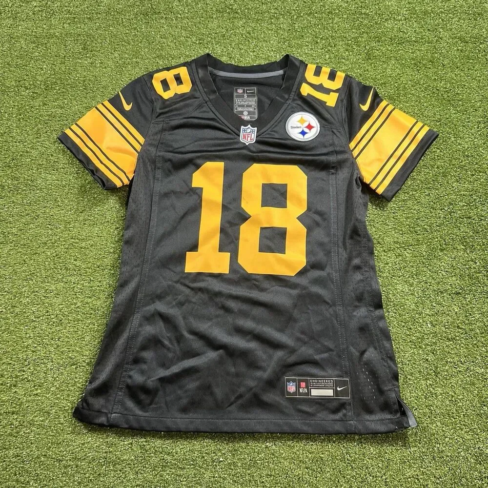 Women’s Steelers #18 Custom Named Jersey Size S NWOT